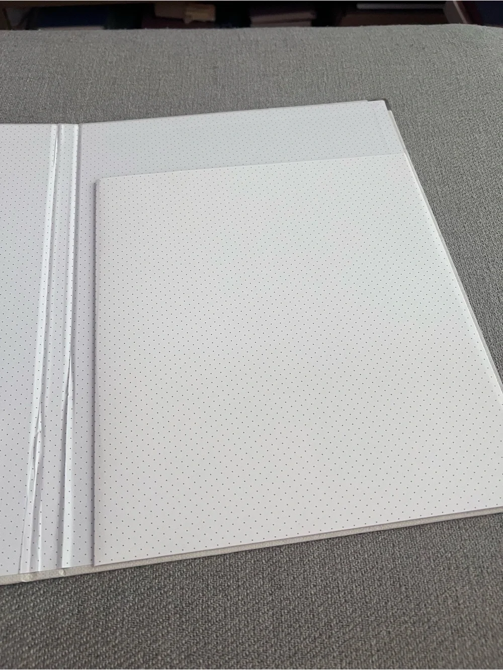 Light Gray Sugar Paper Clipboard with Elegant Gold Low-Profile Metal Clip